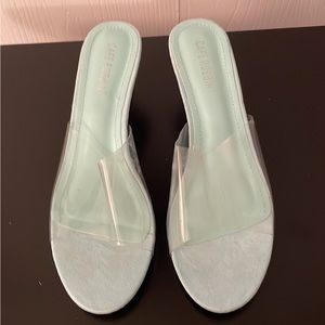 Brand New Cape Robbin wedge slides sandals